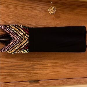 Black Sequin Dress